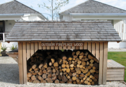 Community Fire Pits Are Stocked With Wood