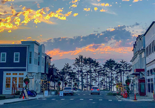 Town Center at sunset