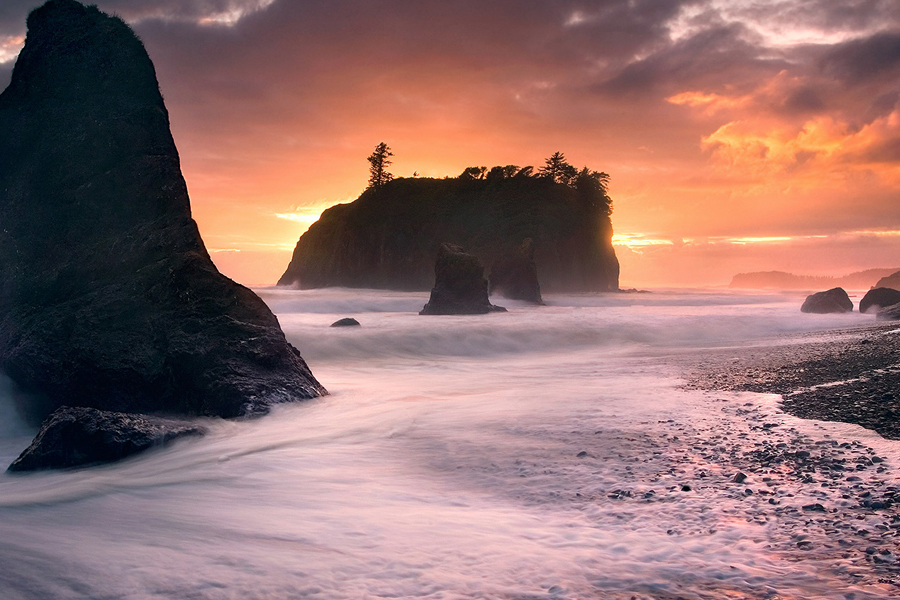 Ruby Beach along the Washington Coast
