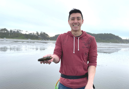Try Out Clam Digging On Mocrocks Beach Below Seabrook!