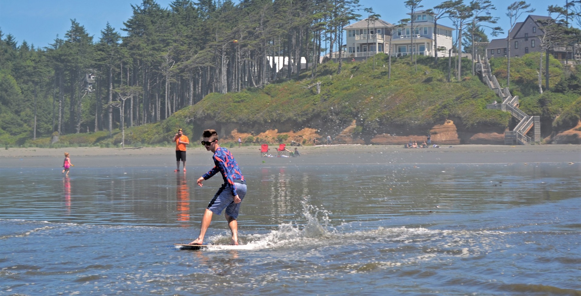 Skimboarding On Seabrook's Beach