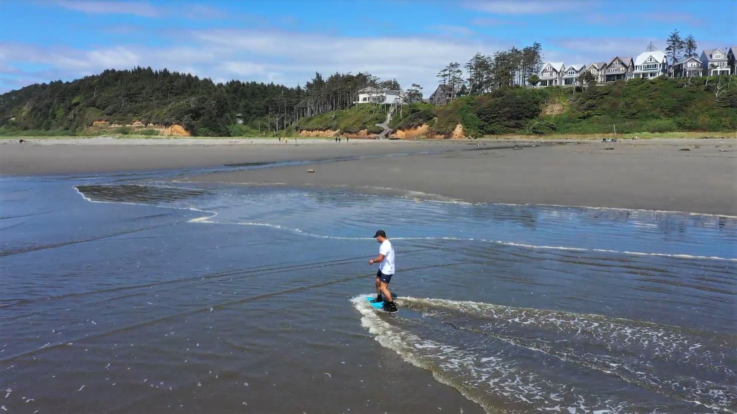 Skimboarding On Seabrook's Beach