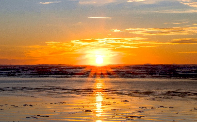 Sunset on Seabrook's Beach