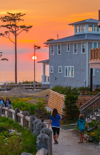 Sun setting at Seabrook