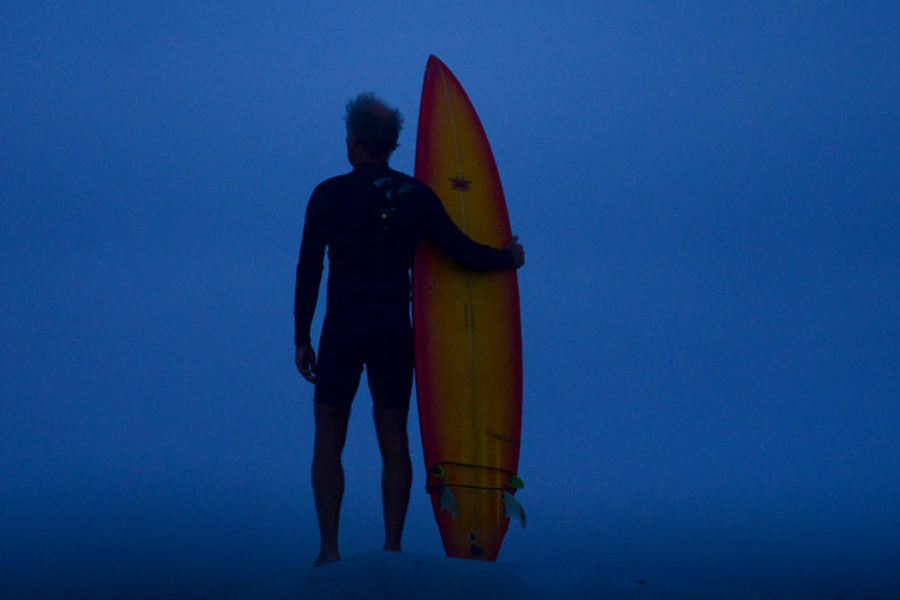 Night surfing at Seabrook