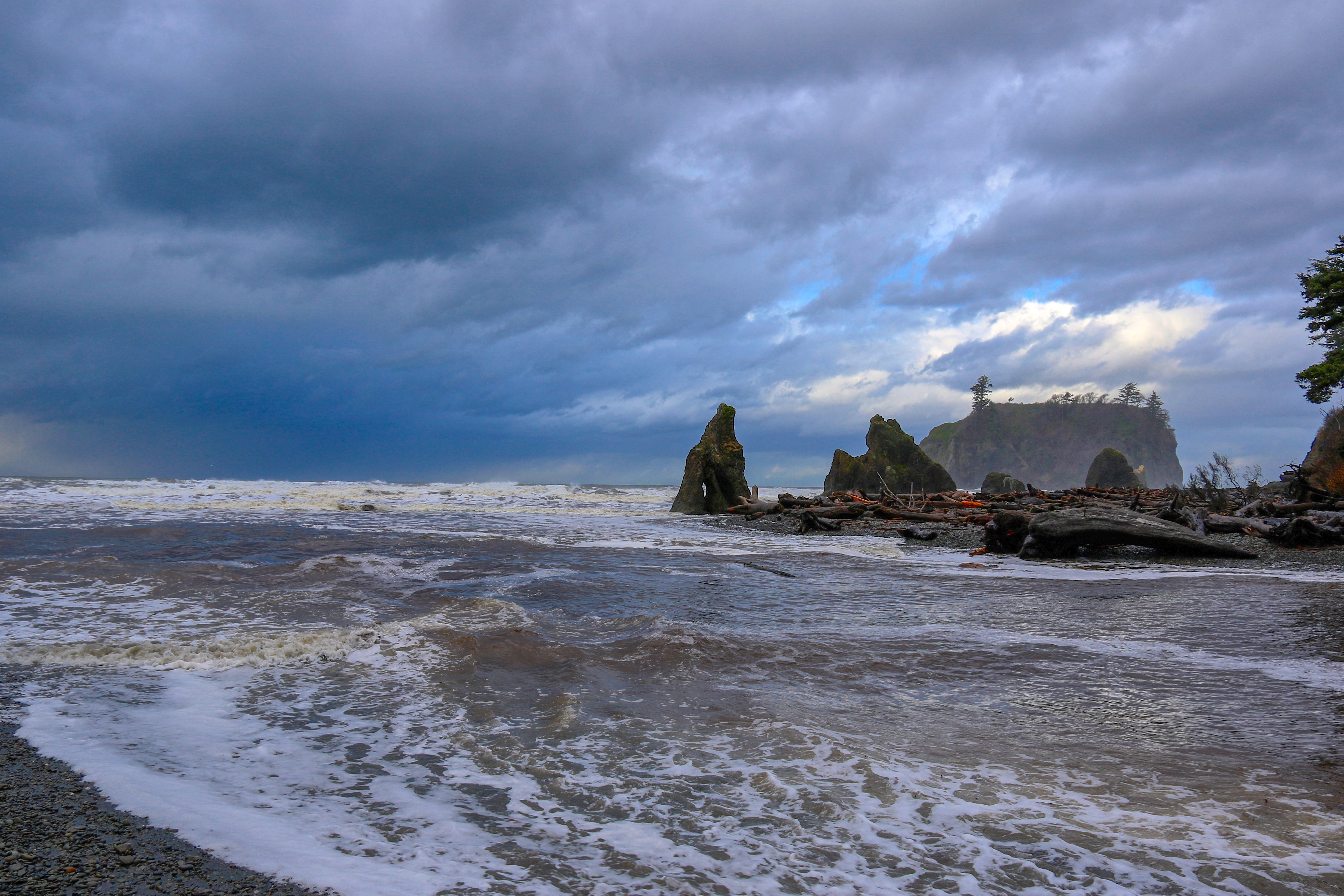 spring storm at Ruby Beach 