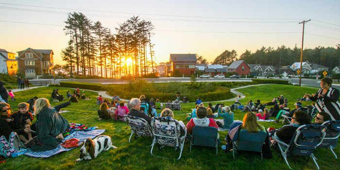 Sun going down at Seabrook