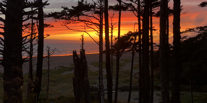 The sun lights up the Seabrook sky