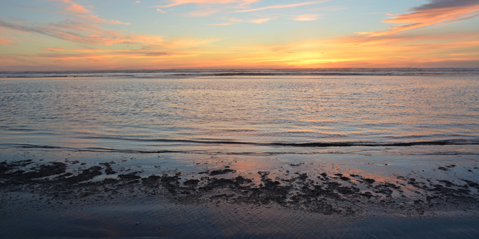 The twilight after the sun sets at Seabrook