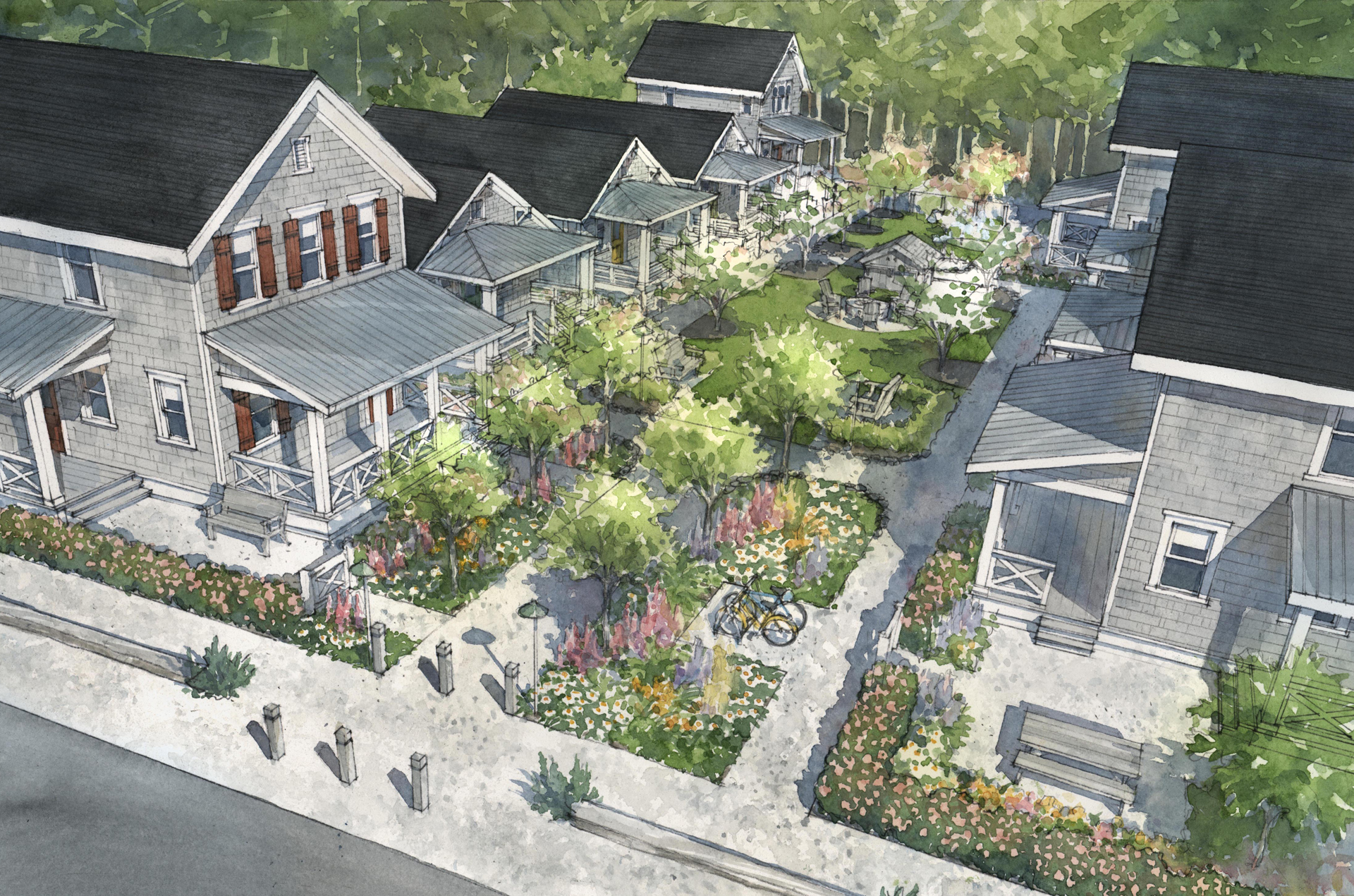 Croft Farm District Seabrook WA Coast Rendering