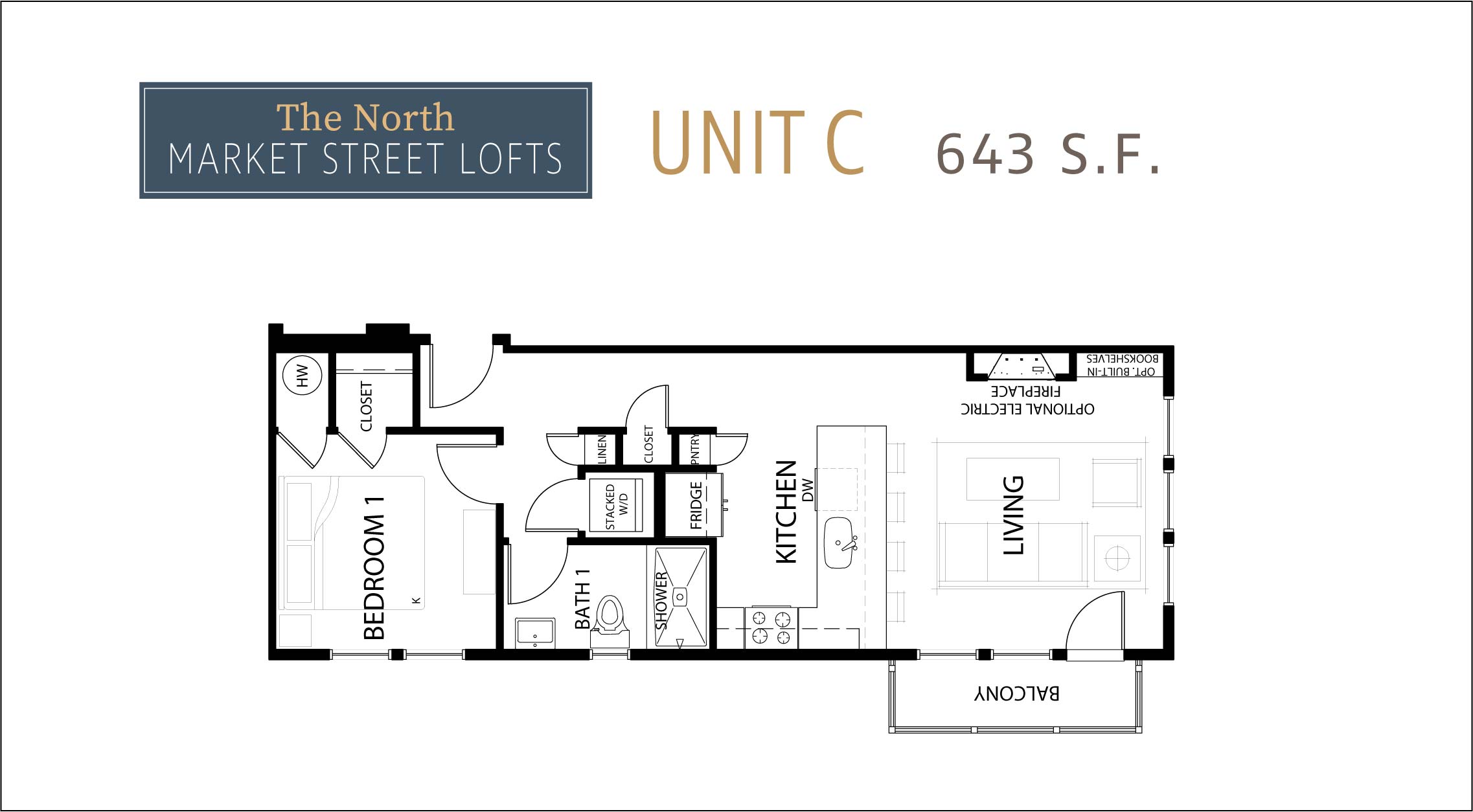 Unit C Loft Floor Plans