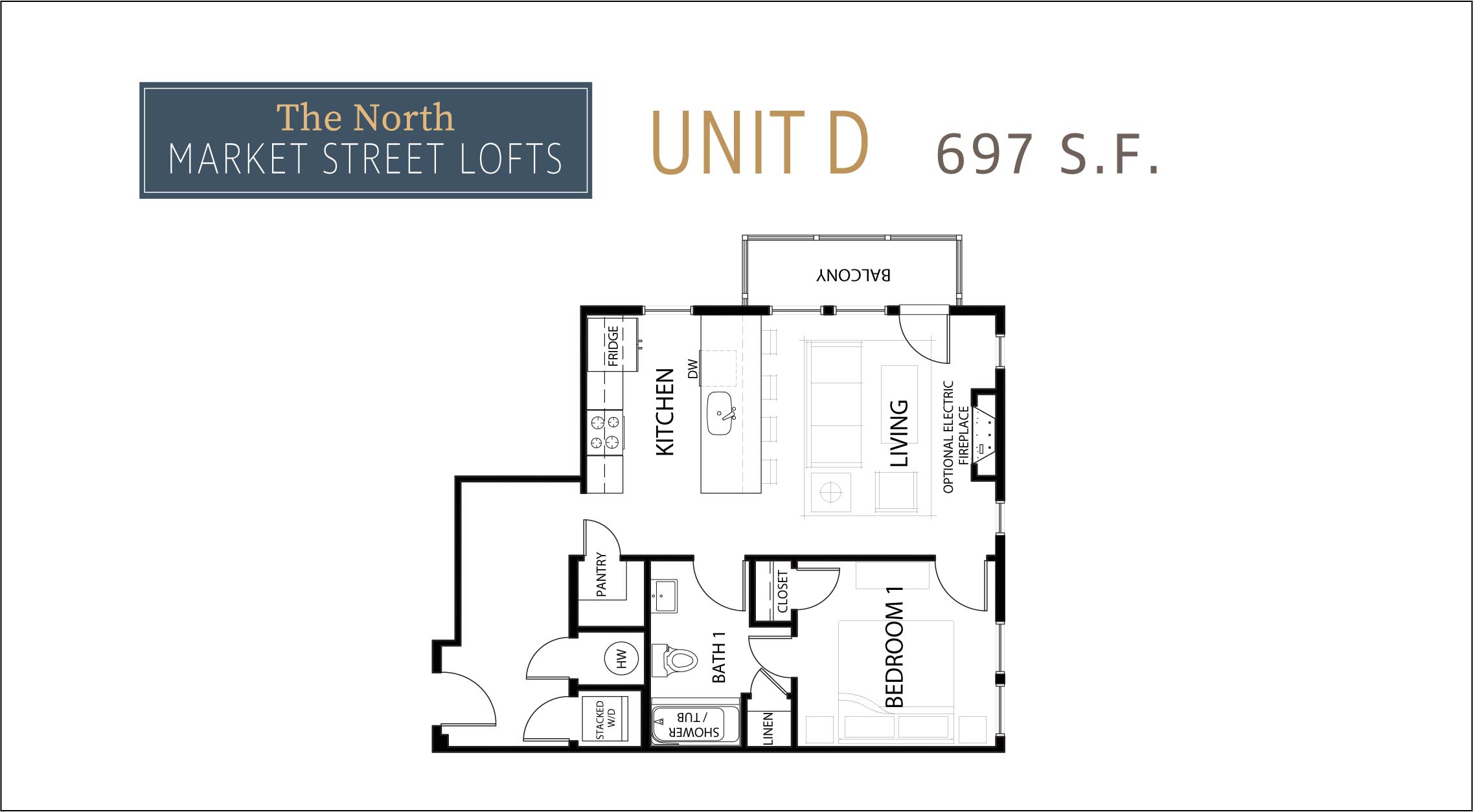 Unit D Loft Floor Plans