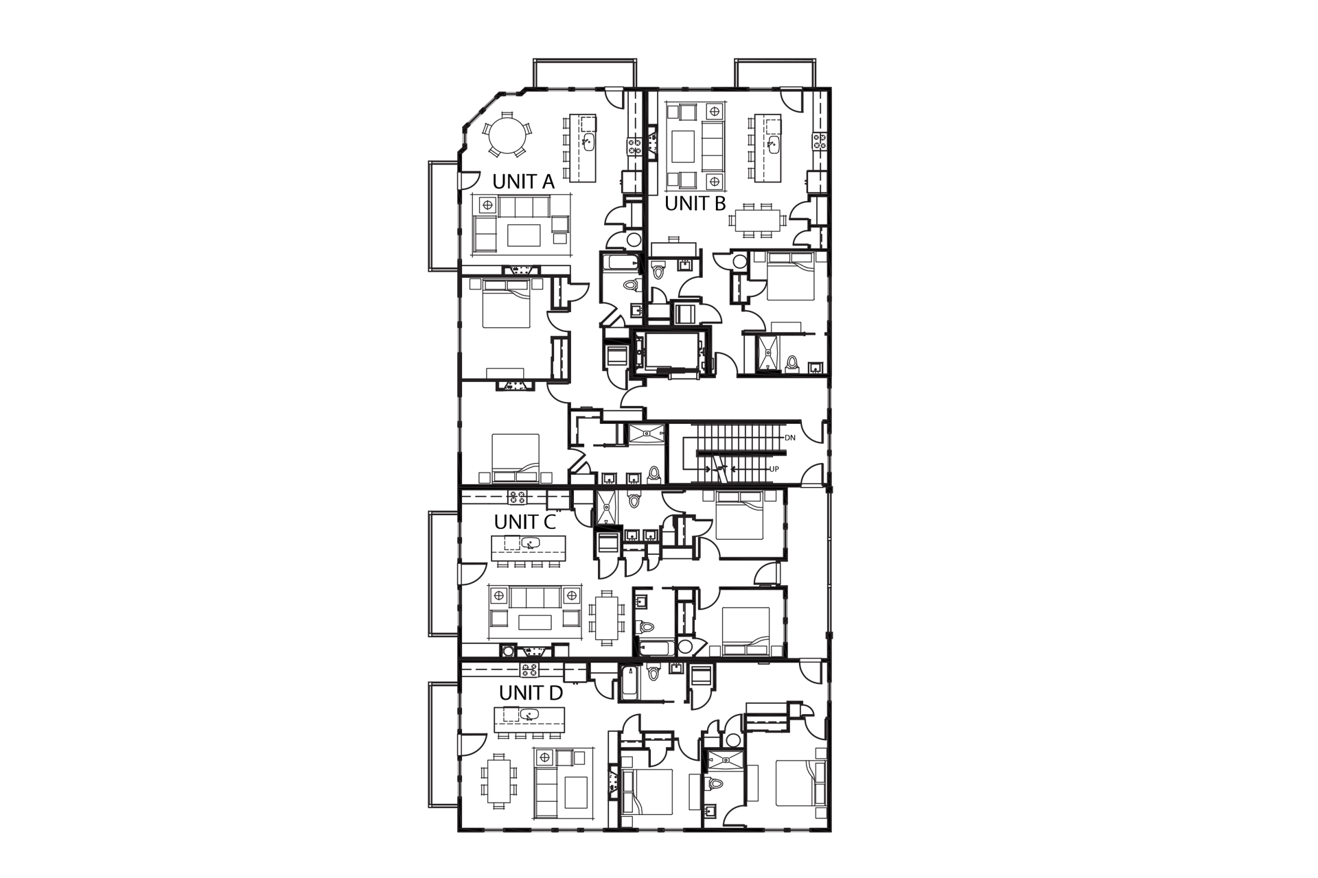 Market Street Lofts Second Floor Building Plan