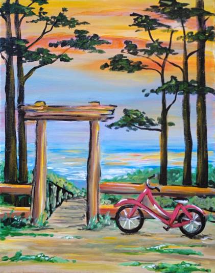 Corks and Canvas Seabrook Painting