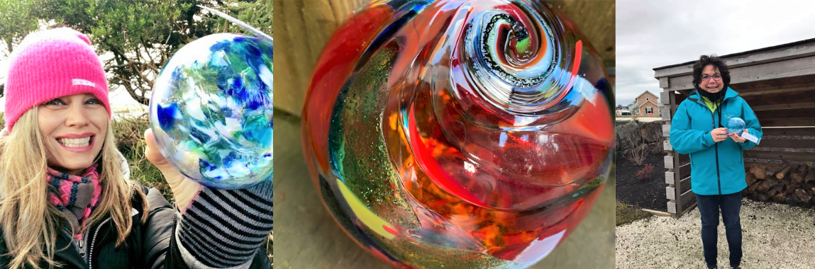 Glass Float Collage