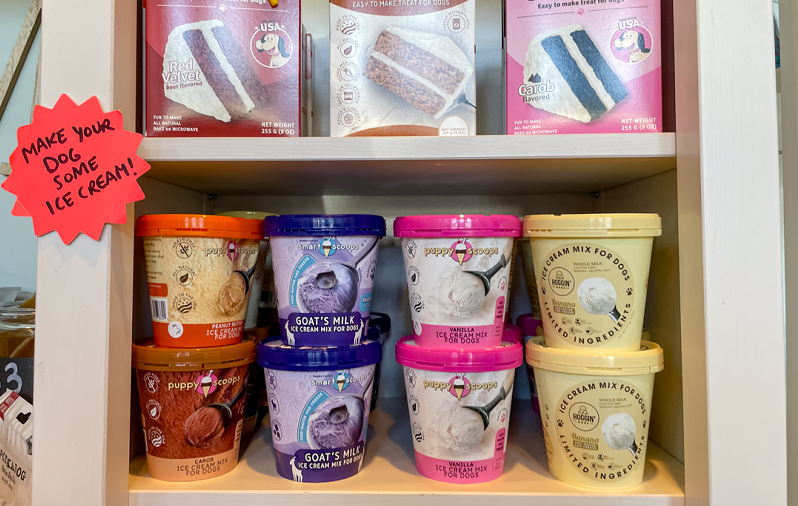 Ice cream for dogs, available at The Salty Dog in Seabrook!