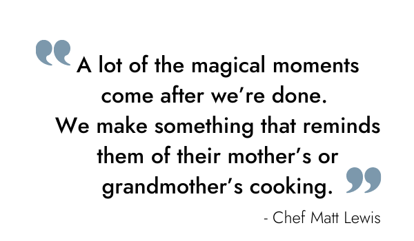Quote Chef Matt Lewis